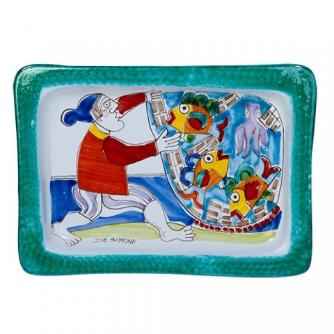 Rectangular Tray Folk Fisherman VSS40FK3 Rectangular Tray Folk Fisherman VSS40FK3